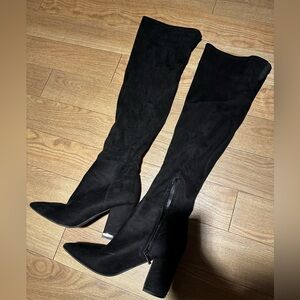 Calvin Klein Black Over-the-Knee Boots